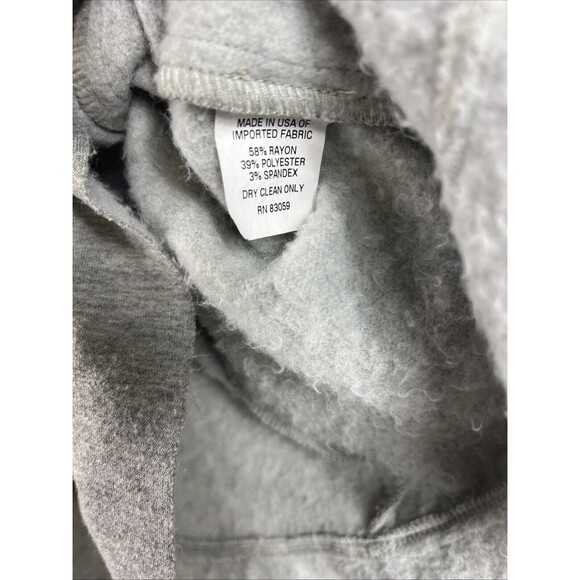 Samantha Dru Full Zip Ruffle Sleeve Sweatshirt Jacket Women's Medium - Picture 3 of 7